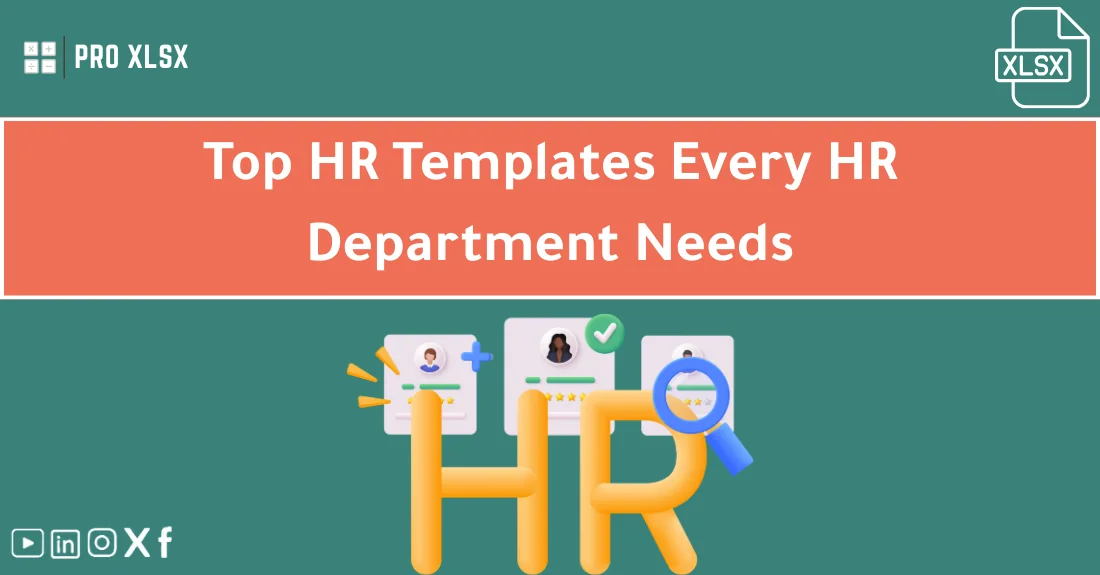 Dashboard view of HR Excel templates for tracking employee data