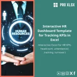 Interactive HR Dashboard Template for Tracking KPIs in Excel