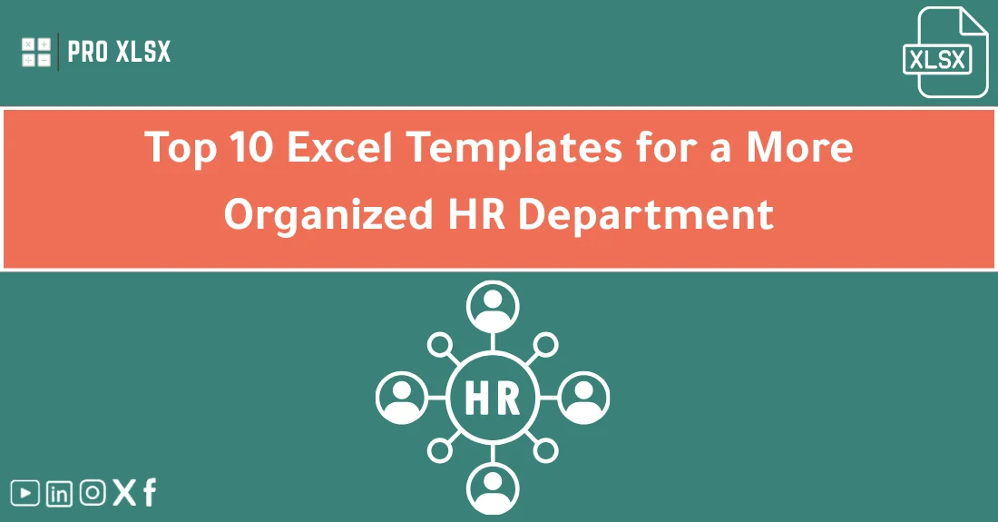 Dashboard view of HR templates for accountants used to manage employee records and onboarding in Excel.