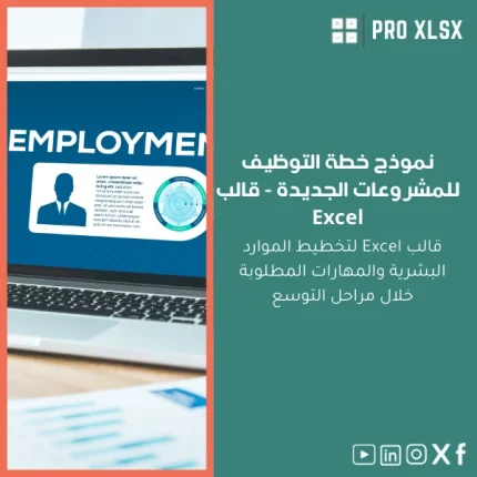 نموذج خطة التوظيف للمشروعات الجديدة - قالب Excel