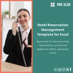 Hotel Bookings Management Template for Reservations Register