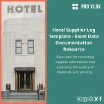 Hotel Suppliers Register Template for Materials & Services