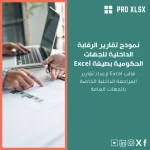 نموذج تقارير الرقابة الداخلية للجهات الحكومية بصيغة Excel