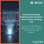 Internal Knowledge Publishing Plan Template for Reports and Articles