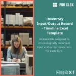 Inventory In Out Register Template for Excel Tracking