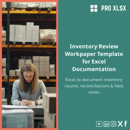 Inventory Review Workpaper Template for Excel Documentation