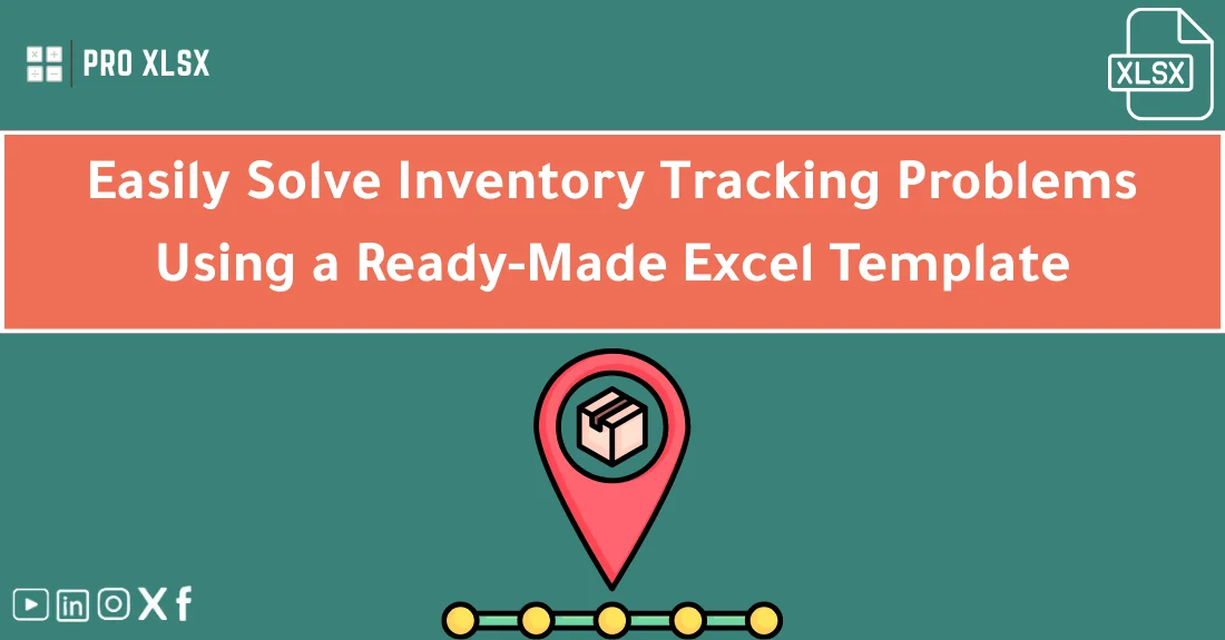 صورة تحتوي على عنوان المقال حول: " Inventory Solution to Solve Tracking Problems Fast" مع عنصر بصري معبر