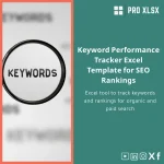 Keyword Performance Tracker Excel Template for SEO Rankings