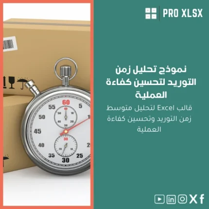 نموذج تحليل زمن التوريد لتحسين كفاءة العملية