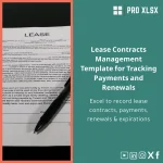 Lease Contracts Management Template for Tracking Payments and Renewals