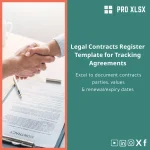 Legal Contracts Register Template for Tracking Agreements