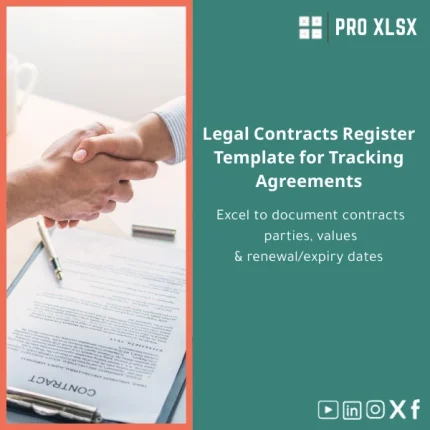 Legal Contracts Register Template for Tracking Agreements