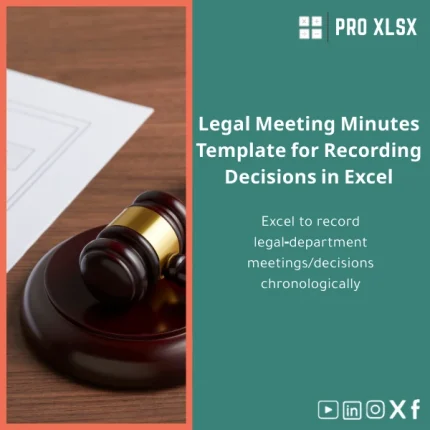 Legal Meeting Minutes Template for Recording Decisions in Excel