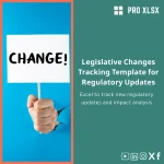 Legislative Changes Tracking Template for Regulatory Updates