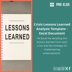 Lessons Learned Analysis Template for Crisis Management