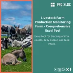 Livestock Farm Production Tracking Template in Excel