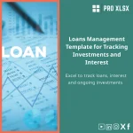 Loans Management Template for Tracking Investments and Interest