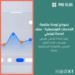 نموذج لوحة متابعة الخدمات اللوجستية - ملف Excel تفاعلي