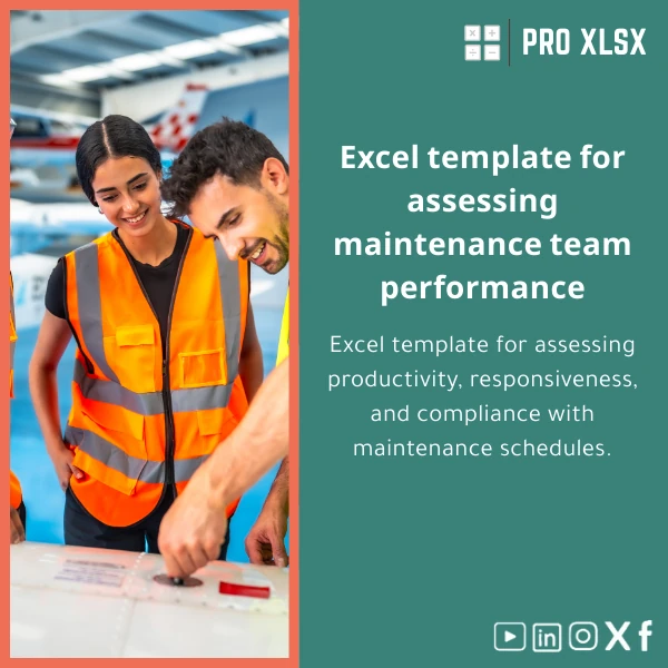 Maintenance-teams-performance-evaluation-en540 Maintenance Teams Performance Evaluation Excel Template - Image 1