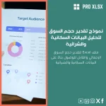 نموذج تقدير حجم السوق لتحليل البيانات السكانية والشرائية