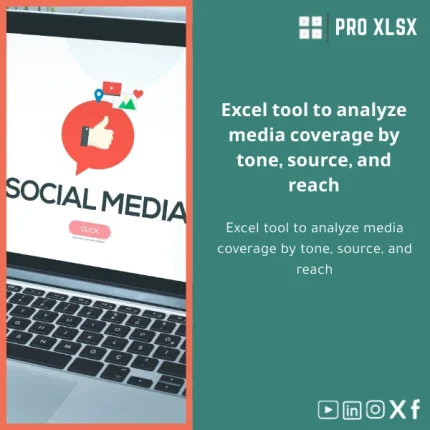 Media Analysis Report Template for Coverage Evaluation in Excel