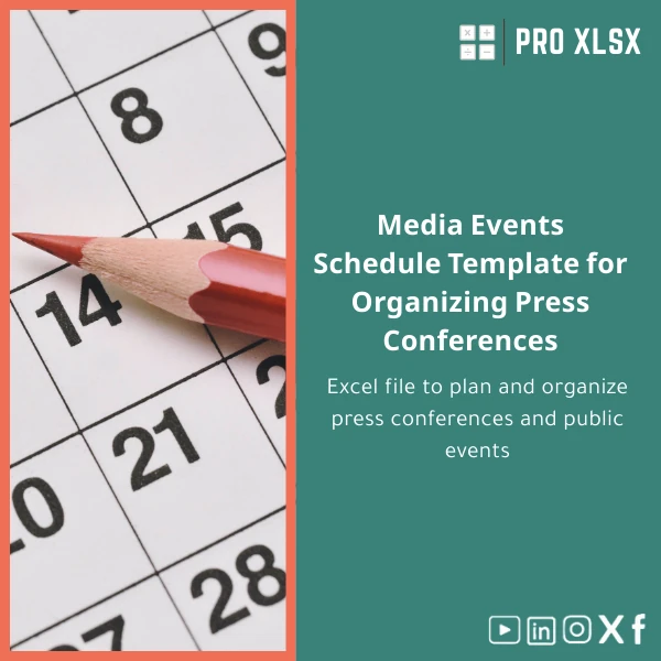 Media-Events-Schedule-template-en481 Media Events Schedule Template for Organizing Press Conferences - Image 1