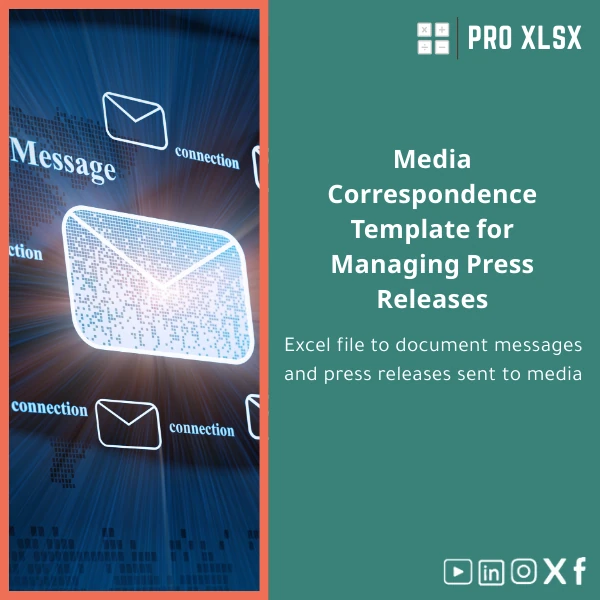 Media-correspondence-template-en484 Media Correspondence Template for Managing Press Releases - Image 1