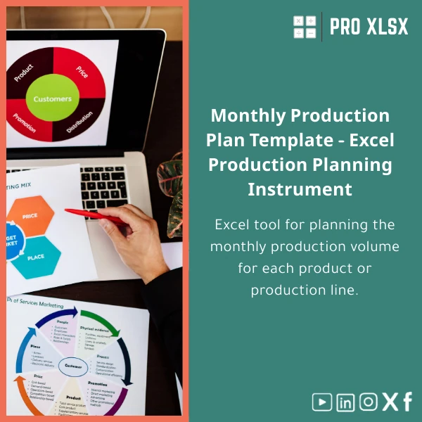 Monthly-Production-Plan-Template-en674 Monthly Production Plan Template for Excel - Volume Planning Tool - Image 1