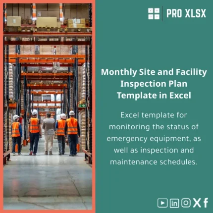 Monthly Site Inspection Plan Excel Template for Safety Management