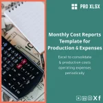 Monthly Cost Reports Template for Production & Expenses