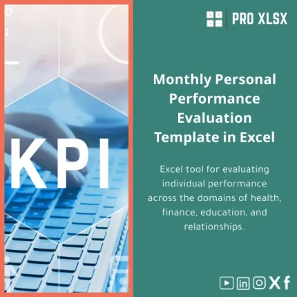Monthly Personal Performance Template for Health, Finance, and More