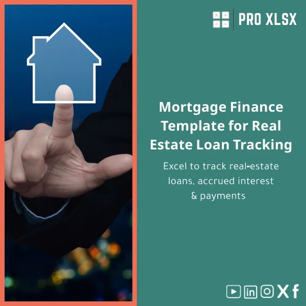 Mortgage-finance-template-en174 Mortgage Finance Template for Real Estate Loan Tracking - Image 1