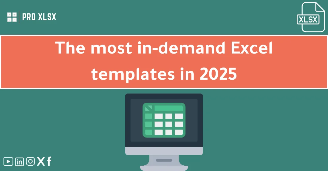 صورة تحتوي على عنوان المقال حول: " Most in Demand Excel Templates for 2025 Success" مع عنصر بصري معبر