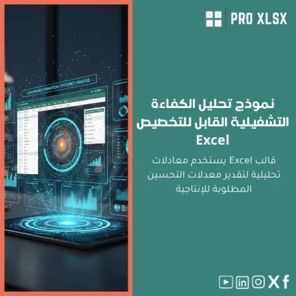 نموذج تحليل الكفاءة التشغيلية القابل للتخصيص Excel