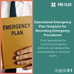 Operational Emergency Plan Template for Documenting Procedures