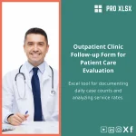 Outpatient Clinics Tracking Template for Daily Caseload Analytics