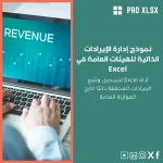 نموذج إدارة الإيرادات الذاتية للهيئات العامة في Excel