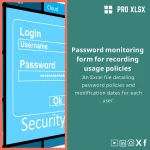 Password Usage Template for Policy Monitoring and Changes