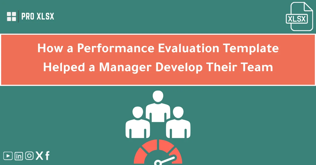 صورة تحتوي على عنوان المقال حول: " Boost Team Growth Using Performance Evaluation Templates" مع عنصر بصري معبر