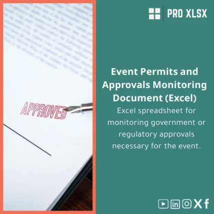 Permits Tracking Template for Event Approvals Management