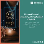 نموذج تقييم رضا المشاركين لتحليل استبيانات الفعاليات