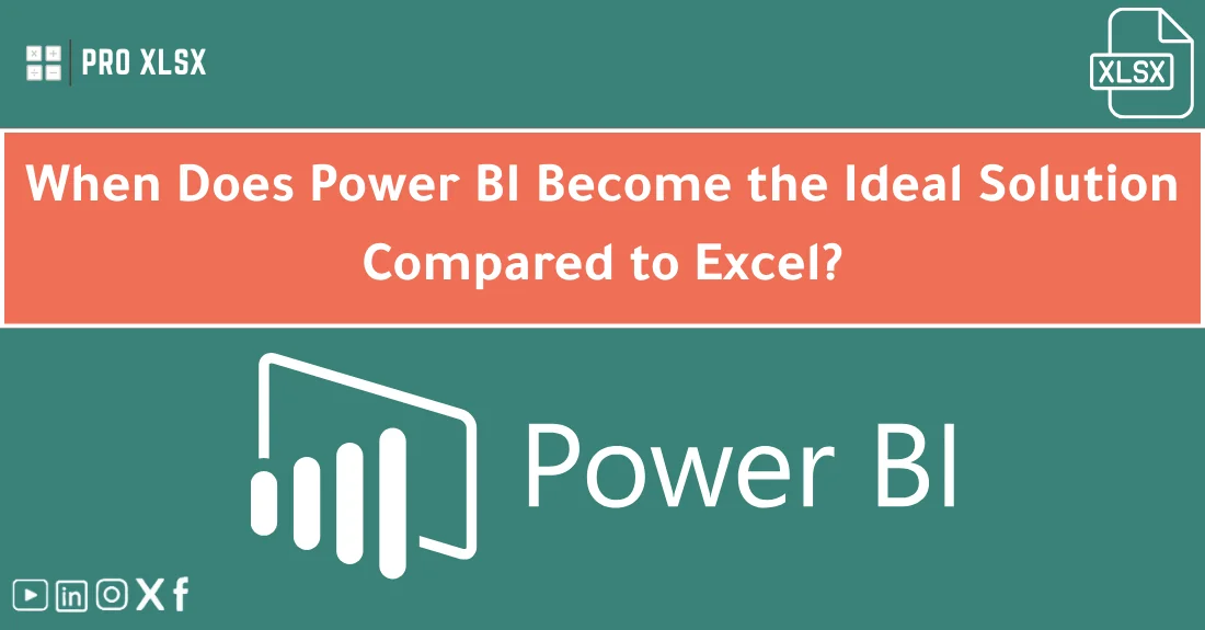 Dashboard comparison illustrating when to choose Power BI vs Excel for business data analysis