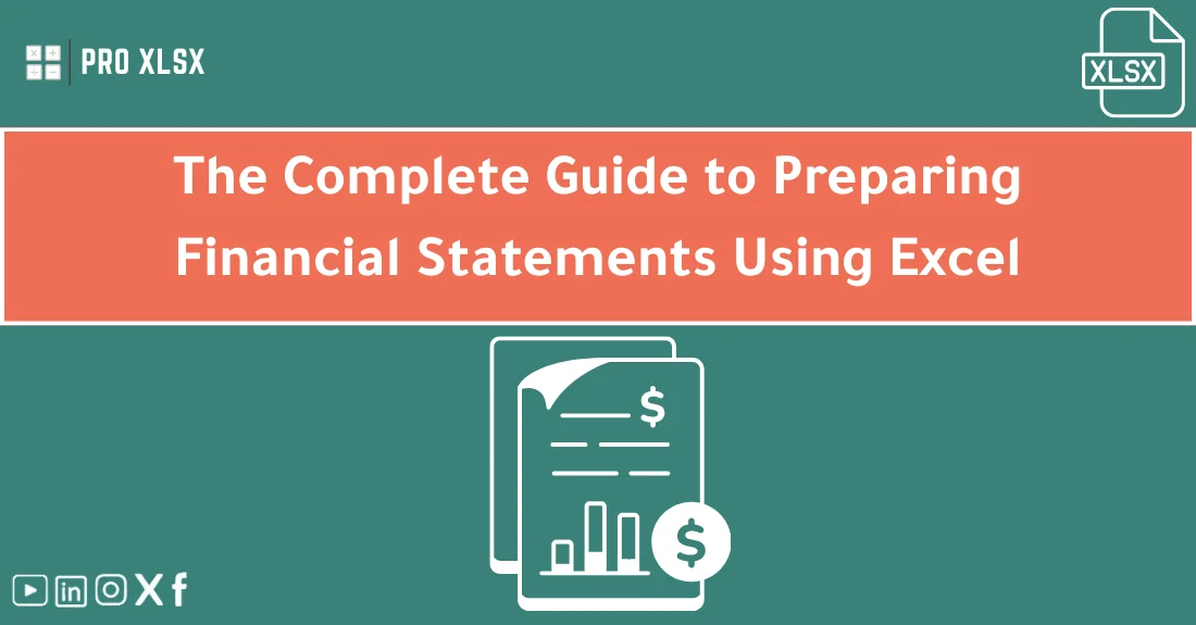صورة توضيحية تحتوي على عنوان المقال حول : " Master Preparing Financial Statements Easily" مع عنصر بصري معبر