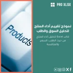 نموذج تقييم أداء المنتج لتحليل السوق والطلب