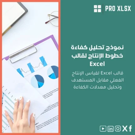 نموذج تحليل كفاءة خطوط الإنتاج لقالب Excel