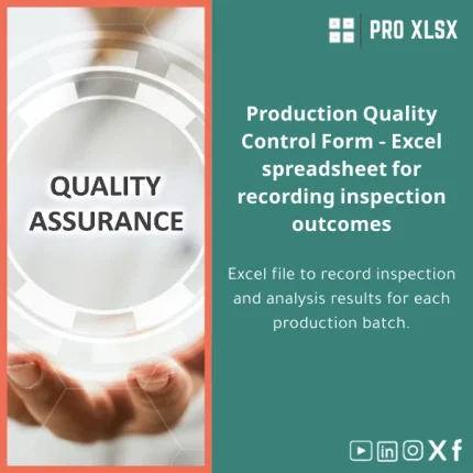 Production Quality Monitoring Template for Batch Inspection Results