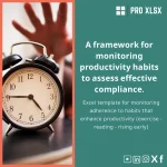 Productive Habits Tracking Template for Exercise and Reading