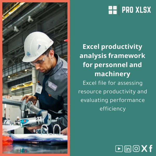 Productivity-analysis-template-en533 Labor and Equipment Productivity Analysis Template in Excel - Image 1