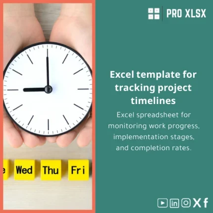 Projects Timelines Tracking Template for Progress Monitoring