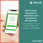 RSVP Tracker Template for Invitations and Attendance Management